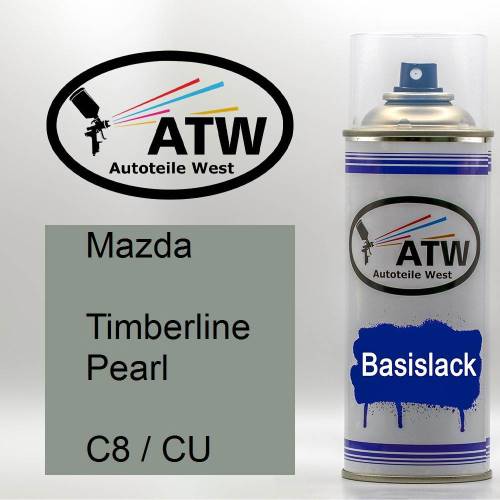 Mazda, Timberline Pearl, C8 / CU: 400ml Sprühdose, von ATW Autoteile West.
